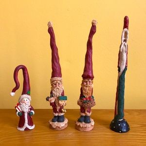 4 Tall Thin Santas